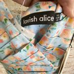 Lavish Lice Lavish Alice Aria Pleated Tie Strap Midi Dress Blue Floral Size 6 NEW Photo 8