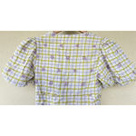 ZARA  Floral V Neck Puff Sleeve Ruched Dress Size XS Cottage Picnic Romantic Date Photo 3