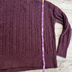 Olive & Oak  Maroon Quarter zip sweater size M Photo 5