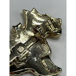 Vintage‎ Pin Brooch Scottish Terrier Dog Gold Photo 3