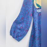Chic Bohemian Blue and Green Long Sleeve Dress Size undefined Photo 4