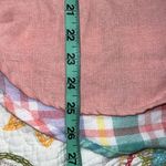 Just Polly New York size large plaid long sleeve casual button up pastel colors Pink Photo 3