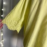 BeachLunchLounge  Neon Yellow Boxy Button Down Shirt Photo 3