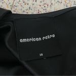 American Retro Kate 100% Silk Little Black Mini Dress Size 38 / US Women’s 4 Photo 3