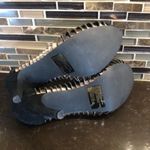 Airwalk Avon Black W/ Gold twist suede air walk cushion heels Women’s Size 7 Photo 5