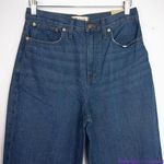 Madewell NEW  Baggy Straight Jeans in Dark Worn‎ Indigo Wash, 27 Photo 3