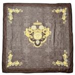 Versace  SCARF MODAL CASHMERE SIGNATURE BAROQUE MEDUSA BLACK/GOLD/BROWN/WHITE Photo 0