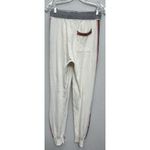 Faherty  Womens Jogger Small Beige Organic Cotton Cashmere Blend Rainbow Stripe Photo 1