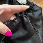 Victoria's Secret Vtg Y2K Victoria’s Secret Black Satin Skirt Lace Trim Sz Medium Tulip Photo 11