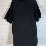 VERO MODA wrinkle 2/4 bell sleeve black tshirt dress size M Photo 0