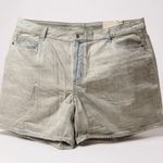 Old Navy Gray Jean Shorts High-Rise Cut-Off slouchy straight Photo 0