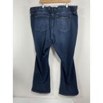 st. john's bay Womans St John’s Bay Blue Jeans 24 W Elastic Waist Photo 1