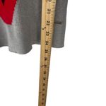 T Tahari Size Medium Grey Ribbed Soft Viscose V Long Sleeve Round Neck Sweater Photo 8