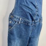 Gap Maternity Ankle Cropped Stretch Denim Jean Bib Overalls pants womens S new Photo 4