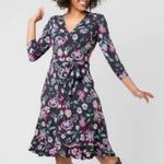 Leota Libby Faux Wrap Knit Dress Photo 2