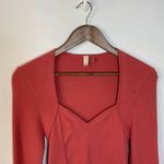 Pilcro Anthro Salmon Pink Ribbed Top Size Medium Photo 1