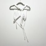 NEW Milly Cabana Melissa Wrap Halter Neck Swim Bikini Bathing Suit Top White S Photo 2