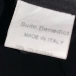 Suite Benedict  Made in Italy Black Full Zip Cropped Jacket Medium Photo 4