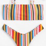 Zaful Multicolor Stripe Bikini Set Photo 0