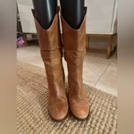 BCBGENERATION BCBG Generation Slouch Cowboy Boot Leather Womens Shoes Sz 9b Brown Photo 1