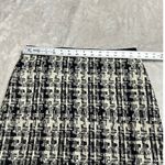 Milly  of New‎ York Mini Skirt Women's 6 Black White Wool Houndstooth Flat Front Photo 5