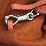 Kenneth Cole New York Leather Wool Mini Duffel, Maroon Brown Photo 5