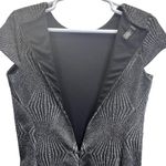 Alfani Shimmer Fit & Flare Cocktail Dress Black Gray Size 14 Knee Length Stretch Photo 10