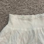 Wishlist Apparel white mini skirt with ruffle hem Sz L Size L Photo 4