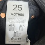 MOTHER The Looker Cracked Shadow Pants Women’s Size 25 Black Wax Stretchy Photo 8