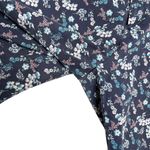 Gap Slim City Crop Twill Navy Blue Ditsy Floral Print Pants Photo 2