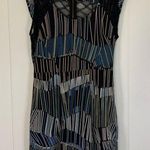 Silence + Noise Black & Blue Lace Back Dress 0 Photo 0