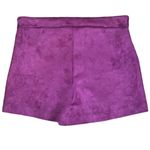 ZARA NWT  Velvet‎ High-Waisted Purple Shorts Sz M Photo 2