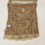 DNA Couture Women’s Strapless Lace Tube Top Tan Size Large NWOT Photo 5