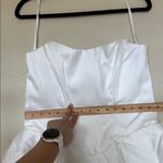 House Of CB  'Noele' White Satin Strapless Bow Mini‎ Gown NWOT Size XL Photo 11