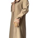 American Vintage Unbranded dress large collar and bow tan Large Photo 6