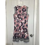 Liz Claiborne  Woman’s Sleeveless V Neck Floral Lined Zip Back Fit Flare Size 8. Photo 6