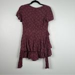 Altar'd State Altar’s State Ruffled Floral Tie Waist Romper Sz S Photo 5