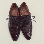 Aquatalia Gwen Naplak Oxford Shoes Burgundy Wine Sz 6.5 Photo 5