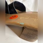 Mila Paoli Black Suede Chucky Heel Sandals 9.5 Photo 3