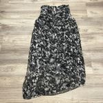 Vince Camuto Black & White Geometric Print High Low Midi A-Line Dress Size M Photo 8