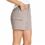Eddie Bauer  Ladies' 4” Summer Trail Stretch Beige Cargo Shorts 4 Photo 2