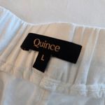 Quince Women's European Linen White Pants Size Large Photo 4