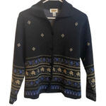 Talbots Vintage  100% merino wool button down small button down collared made in Photo 0