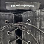 J Brand x Steph Shep Maria Coated Vendetta Lace-Up Jeans Black Size 32 NWT Photo 6
