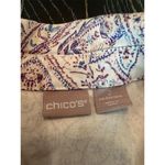 Chico's  Women's Floral Paisley Sateen Denim Jacket Size 2 Multicolor Photo 8