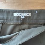 Trina Turk  Mid-Rise Ankle Green Woven Career Dress Pant Trouser, 4 Photo 5