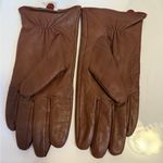Women’s Leather Gloves, Brown, Size M/L, Lined Brown Photo 1