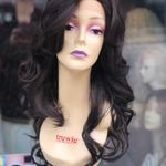 Long brown Highlights Wig 13X6 Freepart fullcap Photo 5