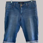 Jordache Size 14 Super Skinny Denim Capris With Folded Cuff Photo 1