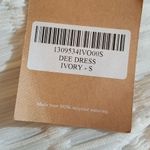 Reformation 💕💕 Dee Dress ~ Long Sleeve Mini Ivory Small S NWT Photo 12